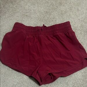 Women's Red Athletic Shorts